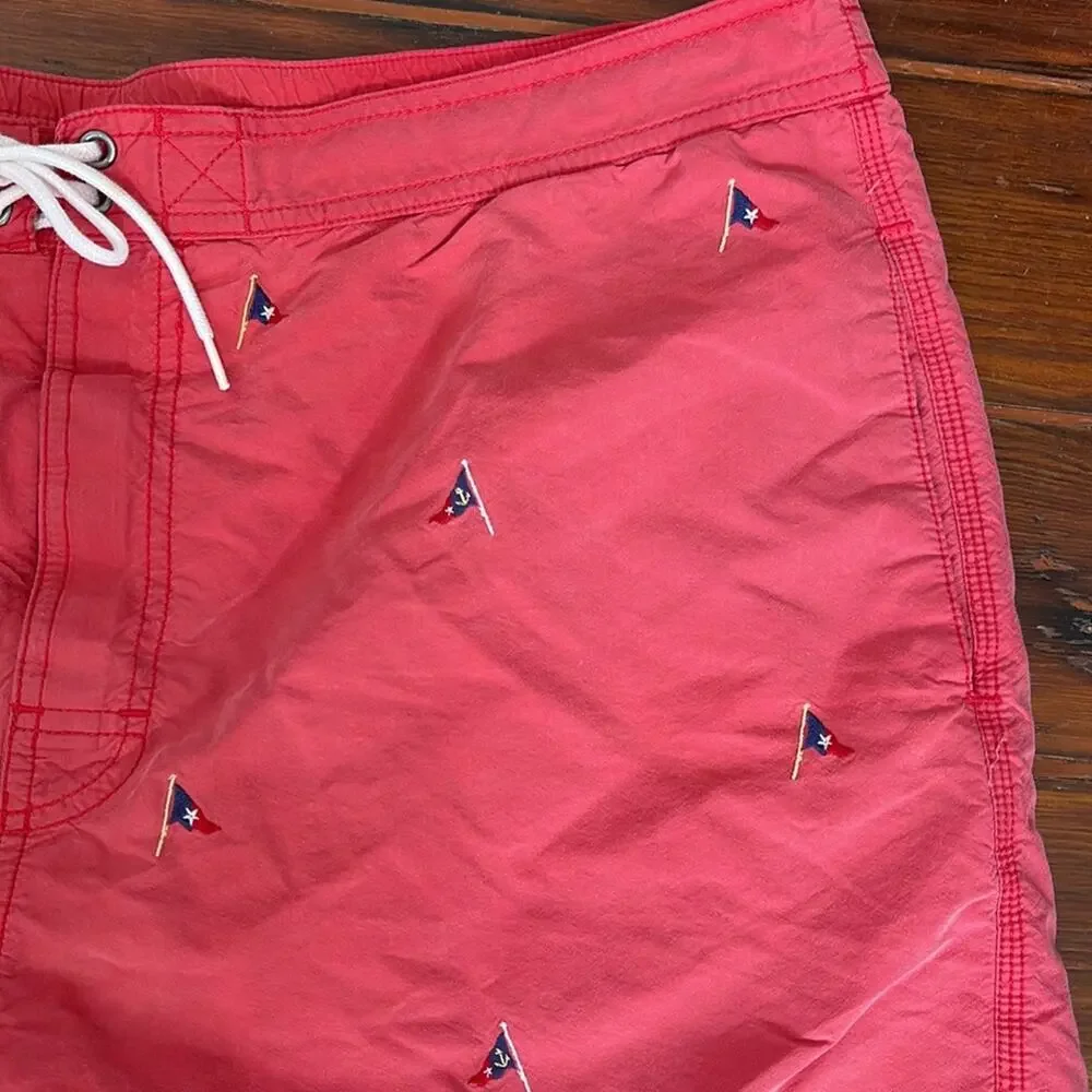 Polo Ralph Lauren flag embroidered swim trunks sz XL